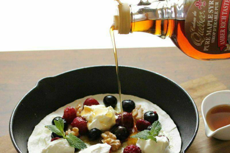 ソースとしてのメープルシロップの使用例