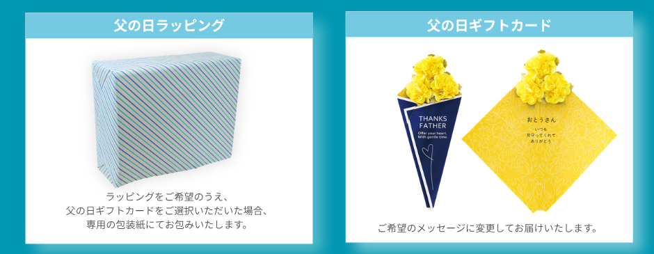 父の日ラッピング仕様