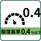 酸素基準0.4%以下