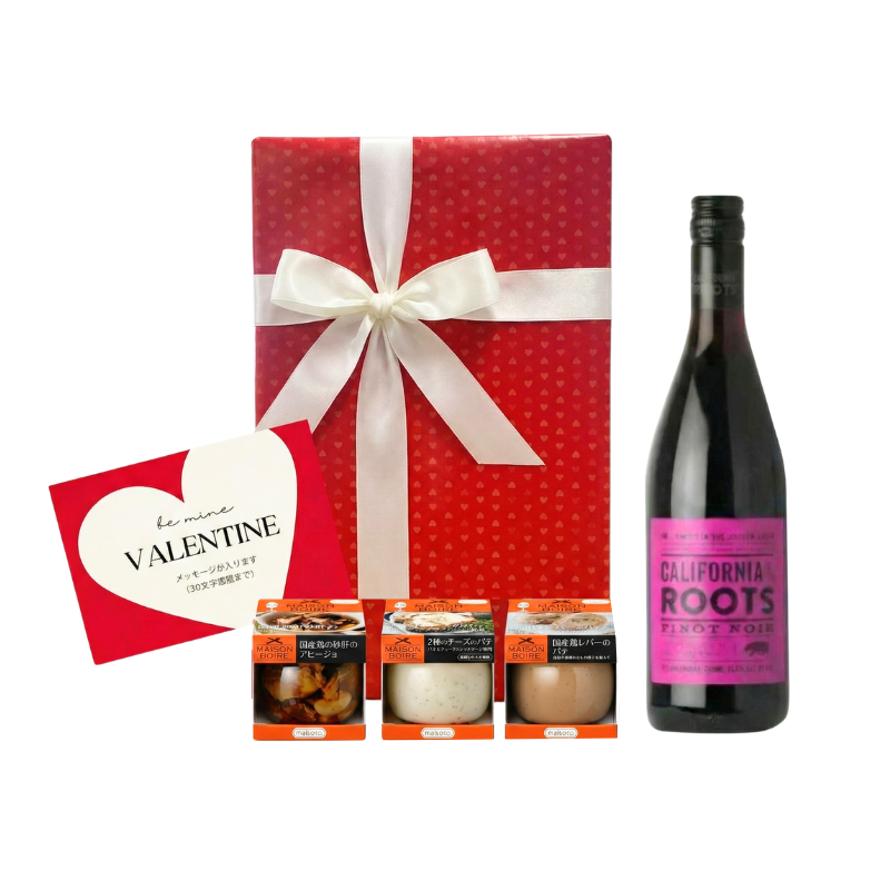 カリフォルニア産赤ワイン『カリフォルニア・ルーツ ピノ・ノワール』とオードブルのセット