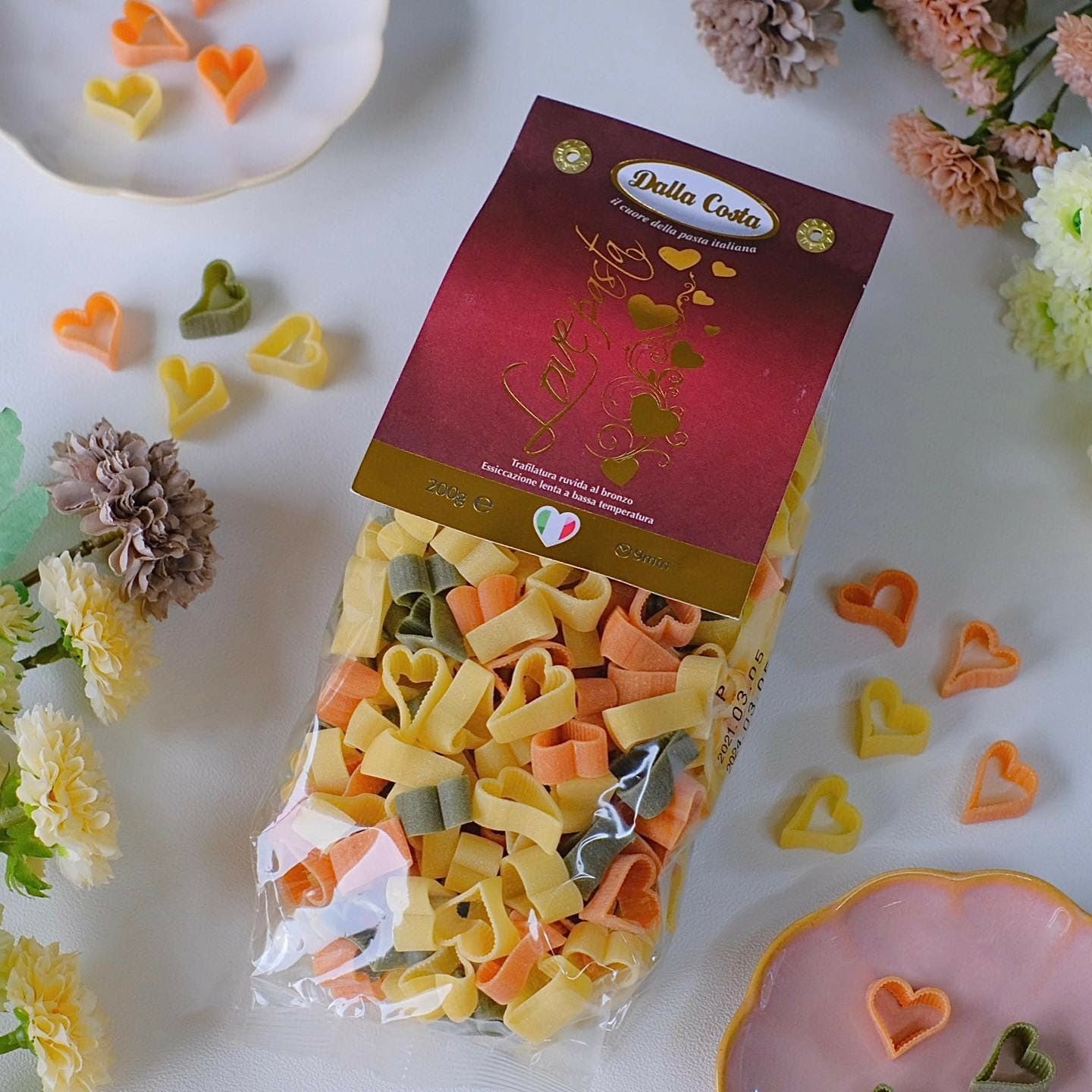 イタリア産ダラコスタ社ハート型ショートパスタ「ラブパスタ」|nakato