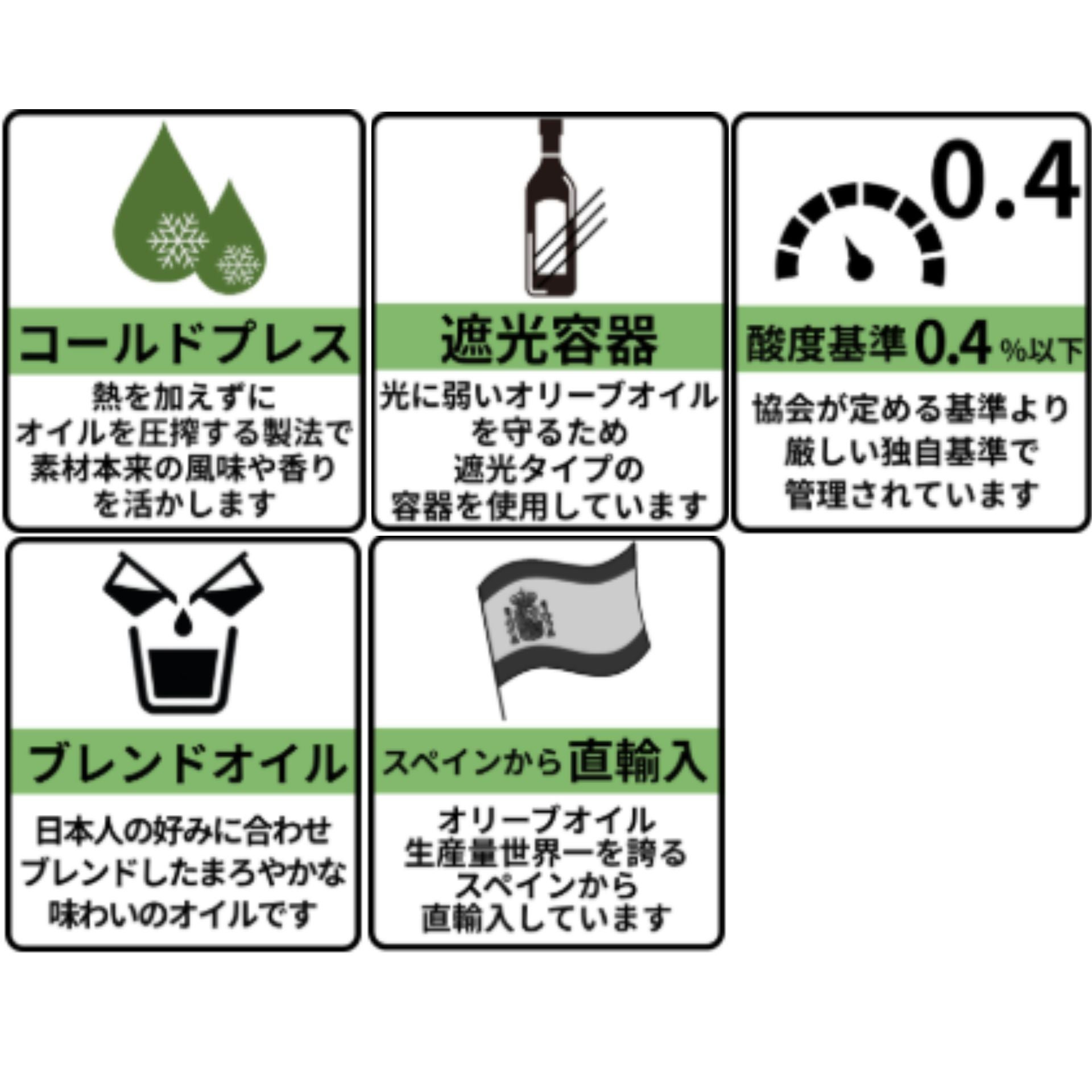 ラエスパニョーラ エクストラバージンオリーブオイル（PET) (1000ml×2本セット)画像2