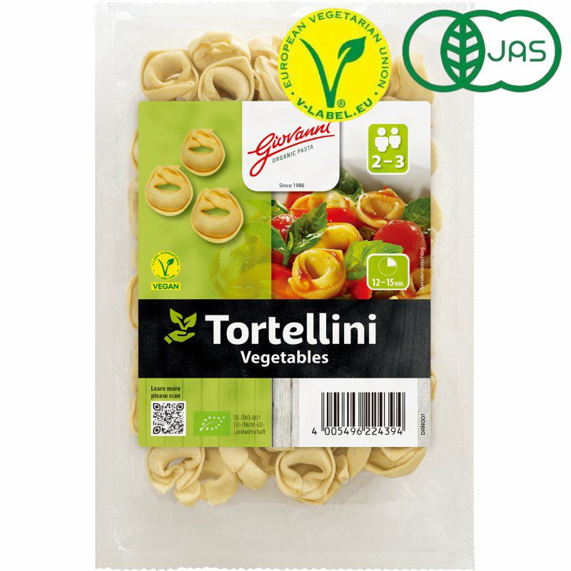ジョバンニ　オーガニック　トルテリーニ （ベジタブル入り）