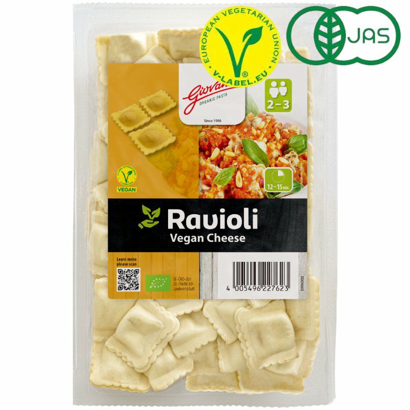 ジョバンニ　オーガニック　ラビオリ （植物性チーズ入り）ト