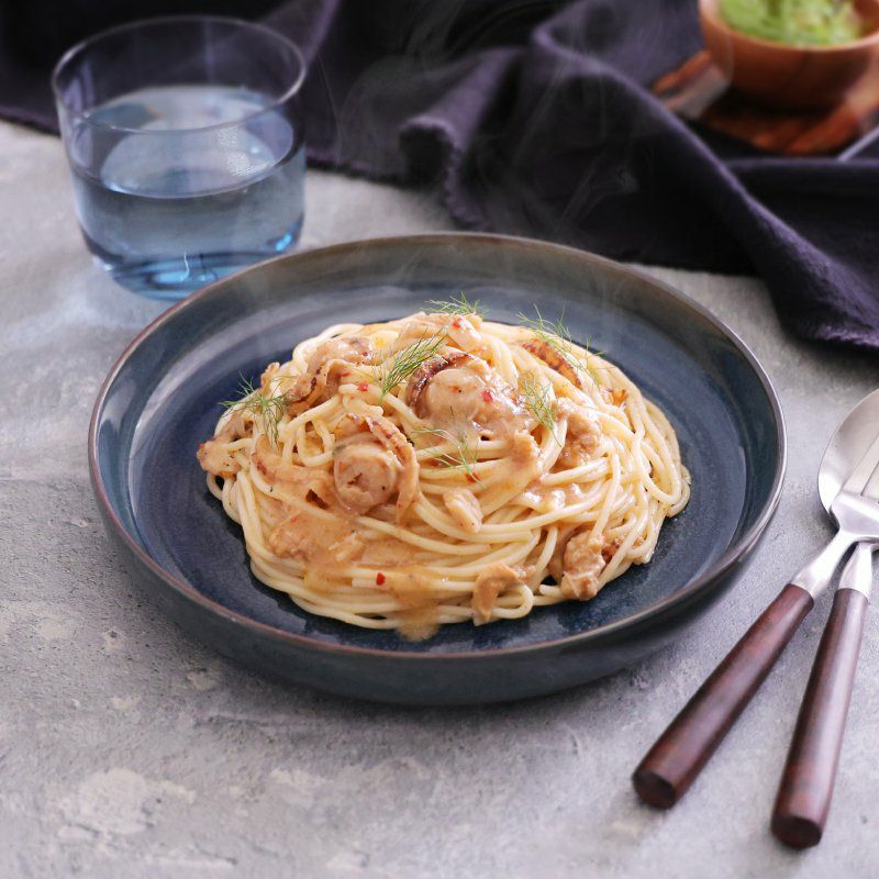 レトルトパスタソース 陸奥湾産ベビー帆立とからすみで作ったほどよい